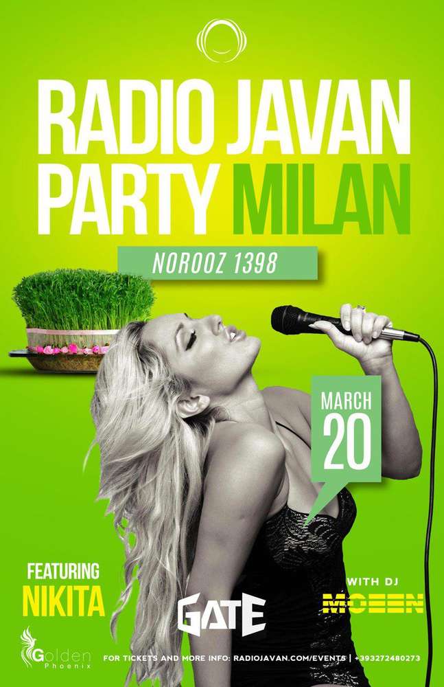 Radio Javan Norooz Party in Milan with Nikita