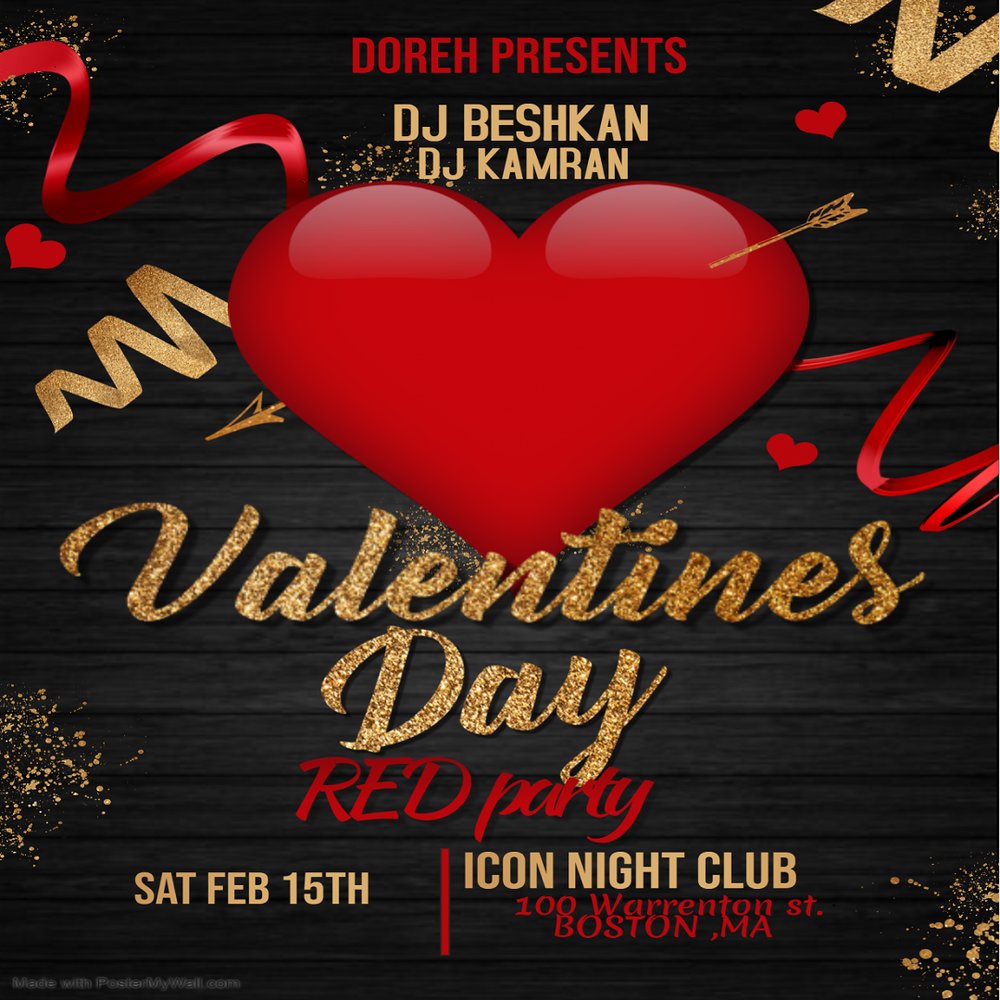 Red Valentine's Party In Boston