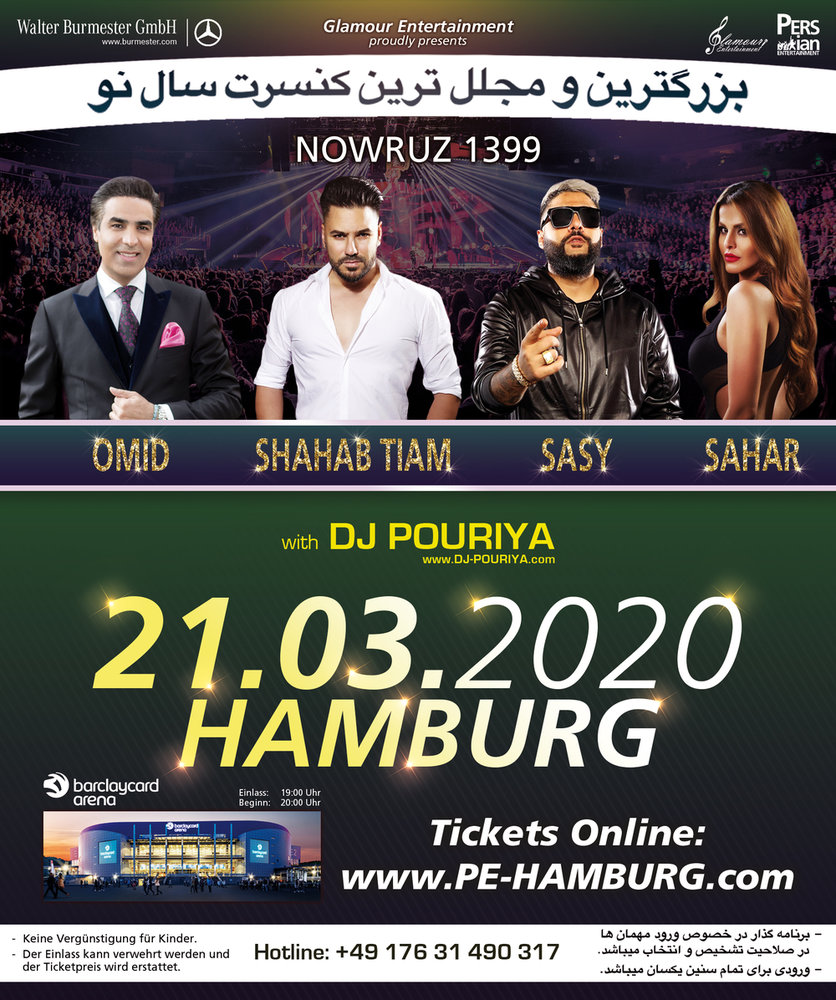 Omid, Shahab Tiam, Sasy, & Sahar In Hamburg